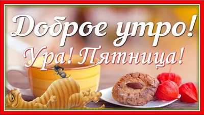 Доброе утро! Легкой пятницы!