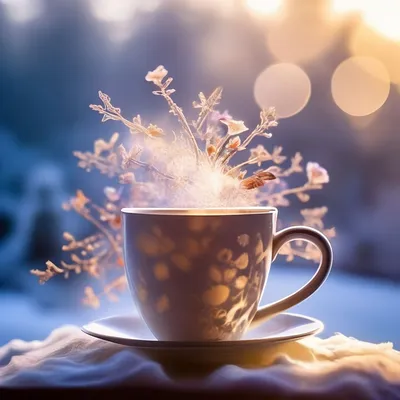 Доброе зимнее утро! красочные …» — создано в Шедевруме