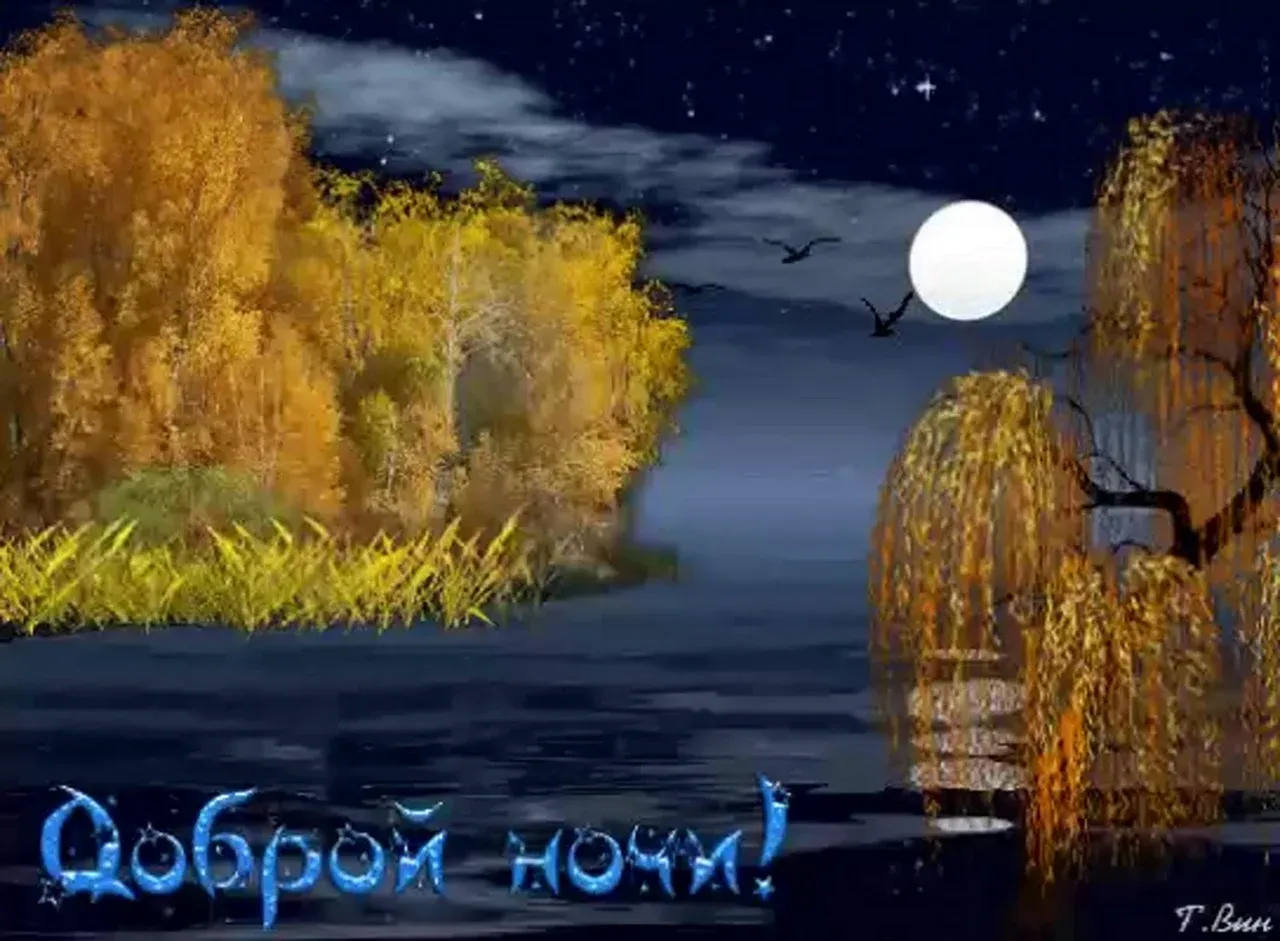 Осенние картинки Спокойной ночи (160 шт.) Осенние картинки Спокойной ночи (160 шт.)