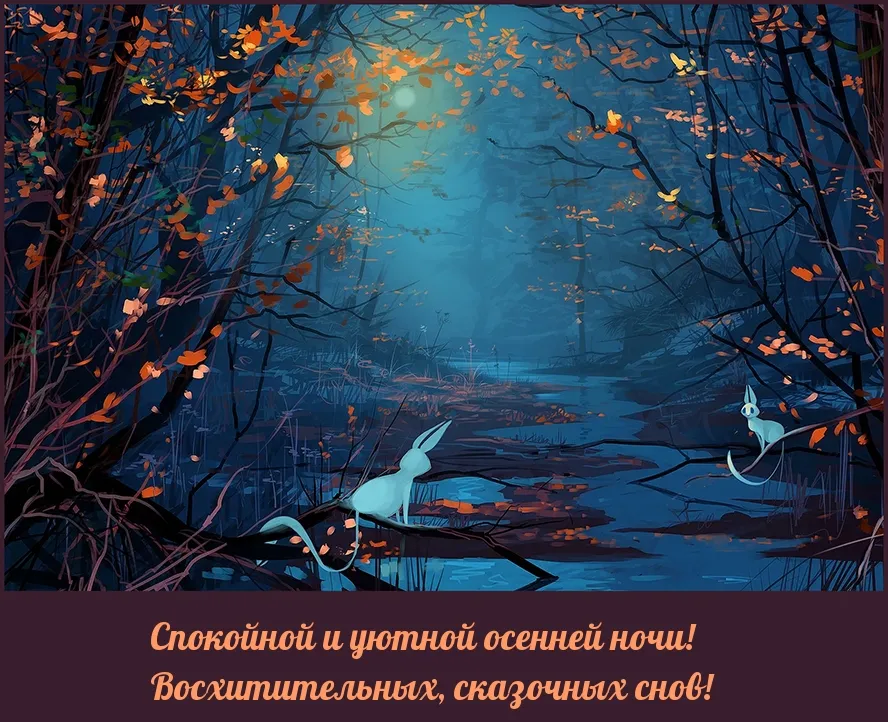Красивой и теплой осенней ночи, сладких снов - картинки и фото Красивой и теплой осенней ночи, сладких снов - картинки и фото