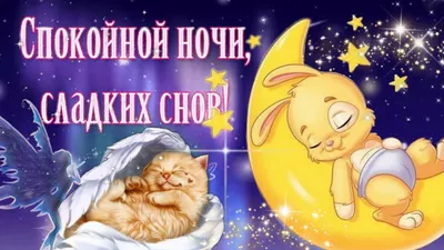 Добрых снов! | Ночь, Спокойной ночи, Счастливые картинки