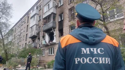 Мощный пожар вспыхнул после взрыва в жилом доме в Волгограде — 20.04.2023 —  В России на РЕН ТВ