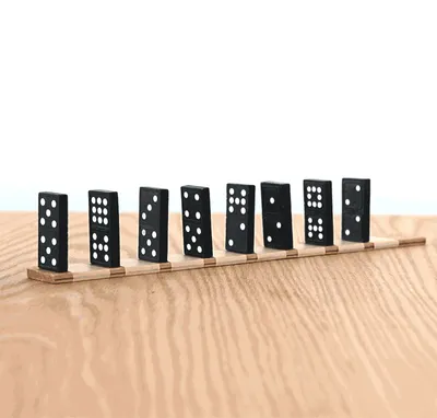 Domino Clock as Home Office or Playroom Wall Decor