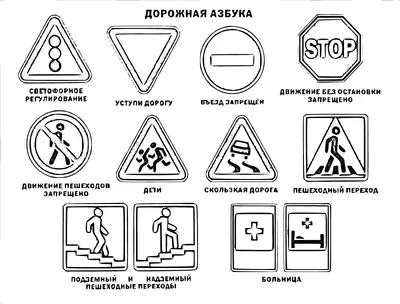 Дорожные знаки приоритета. Запрет дорожных знаков. Обязательные дорожные  знаки. Законы дорожного движения. Векторная иллюстрация. фондовый имидж.  Векторное изображение ©lenasergpolll 546755468