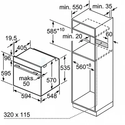 Цена на Bosch HBF514BB0R - 78000 руб в Москве, купить с бесплатной  доставкой духовой шкаф Bosch HBF514BB0R прочитав отзывы, описания и  инструкции на Hausdorf