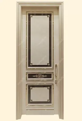 Межкомнатная дверь Antique цвет col. blanc МДФ с золотой патиной от  производителя RADA DOORS