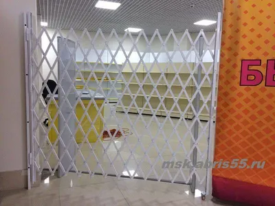 раздвижная решетка, решетка гармошка, раздвижная решетка на дверь
