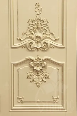 Резная дверь из массива дерева с декором в стиле Барокко. Carved door made  of solid wood with decora… | Doors interior, Wooden door design, Wooden  front door design