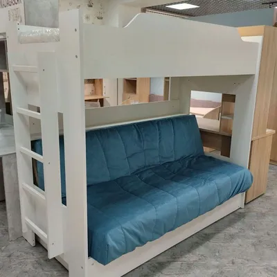 Двухъярусная кровать с диван-кроватью Бонель - купить в Алеша-Мебель |  Благовещенск