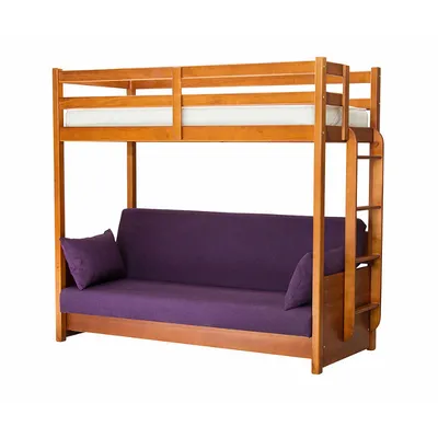 Двухъярусная кровать трансформер с диваном Диско☆ В холодном цвете  «металлик»