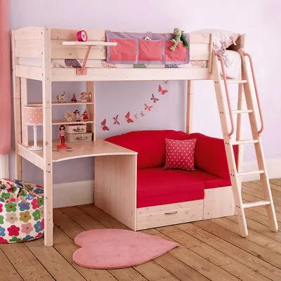 Детские двухъярусные кровати с диваном: разновидности и советы по выбору