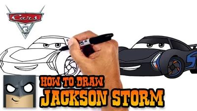 How to Draw Jackson Storm | Cars 3 - YouTube