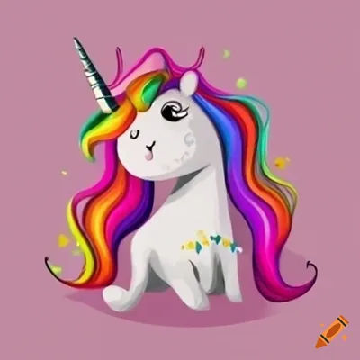 Cartoon unicorn \" Sticker for Sale by stickerssbysyd | Redbubble