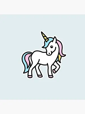 Unicorn Drawing Cartoon, unicorn, unicorn, chibi, head\" Poster for Sale by  BlackDiamond96 | Redbubble