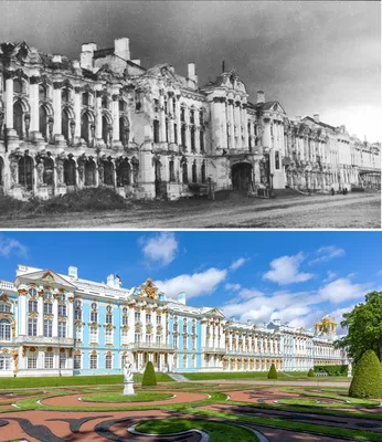 Екатерининский дворец в Царском селе. Портретный зал.. Царское село  (Пушкин). Фото Санкт-Петербурга и пригородов