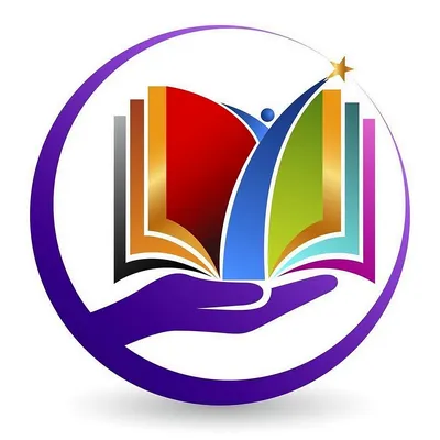 Library book logo icon Royalty Free Vector Image