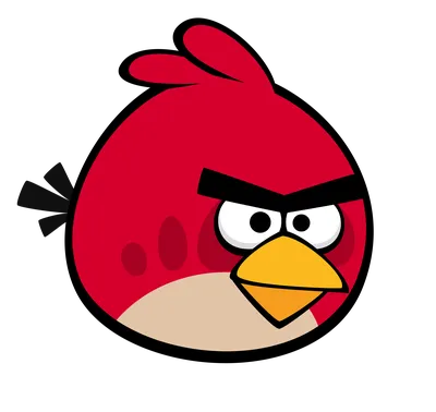 Виниловая наклейка \"Красная птица Angry Birds\"