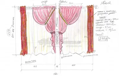 Эскиз штор - Фрилансер Дарья Солдатенкова soldaria - Портфолио - Работа  #4264919
