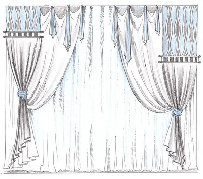 Эскизы штор - Мастерская штор \"Шторы Джаз\". Пошив штор на заказ.