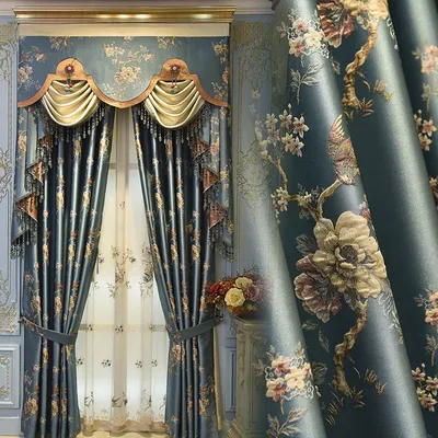 Европейские Шторы Для Оконных Шторы Для Гостиной Элегантные Drapes  Европейская Вышитая От 3 810 руб. | DHgate