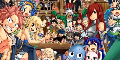 Discussion] My Top 25 Favourite Fairy Tail Characters (from left to right)  : r/fairytail