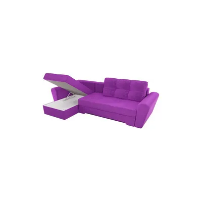 Модульный П-образный диван «Холидей» Фиолетовый, Велюр велюр фиолетовый  купить от 108990 руб. в интернет-магазине Фабрики PUSHE в Москве