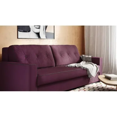 Раскладной диван Авелино, Авелино, фиолетовый + светло-серый | Мебели  Виденов