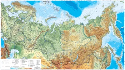 Физическая карта россии картинки 73 фото