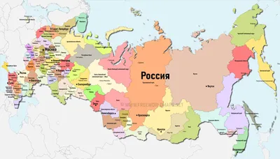 Рельефные карты России