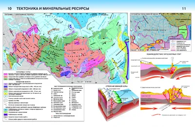 Настенные карты. Атласы. Россия - Настенные карты России