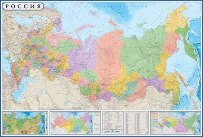 Физическая карта России и сопредельных государств (рос123)