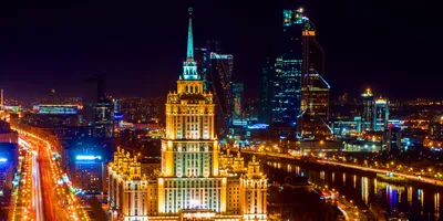 Фотообои \"Москва-сити\" 9л (291х204) ЛЮКС на Лесоторговой в Орле по цене:  830 ₽