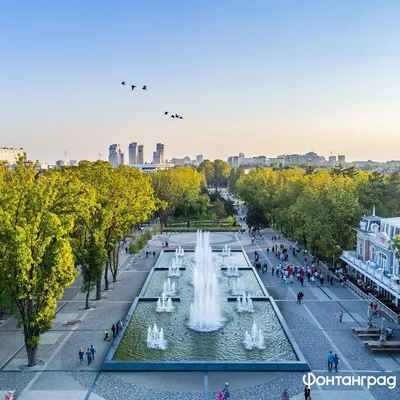 Самый большой каскадный фонтан России - \"Аврора\", г.Краснодар - ⛲  «ФонтанГрад»