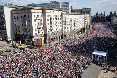 Бессмертный полк в Москве. Масштабы