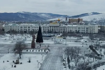 Горка с семью скатами появится зимой на площади Ленина в Чите