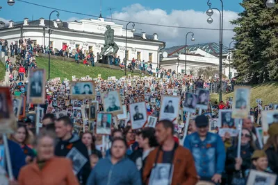 В строю «Бессмертного полка» в Казани прошли 169 тысяч человек - Новости -  Официальный портал Казани