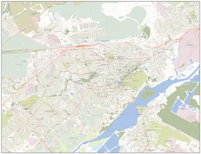 Липецк. Туристская карта - Города - Каталог | Каталог векторных карт