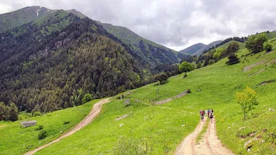 Горы Кавказа в взгляде лета от Gudauri, Georgia Стоковое Фото - изображение  насчитывающей река, свет: 78309132