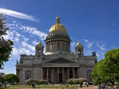 Банально, но очень красиво. Исаакиевский собор осенью | Пикабу