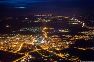 Night flight Sochi-Moscow (4K) - YouTube