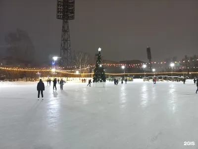 Открытие самого длинного катка в Новосибирске -