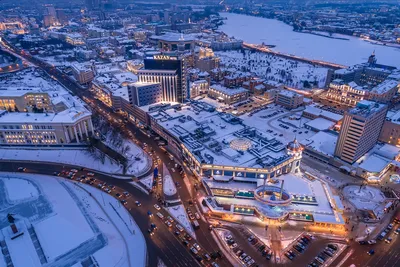 Вечерняя Казань с высоты. Июль 2019.