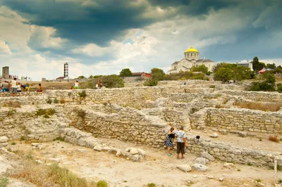 Древний город Херсонес Таврический в Севастополе, HD-фотографии