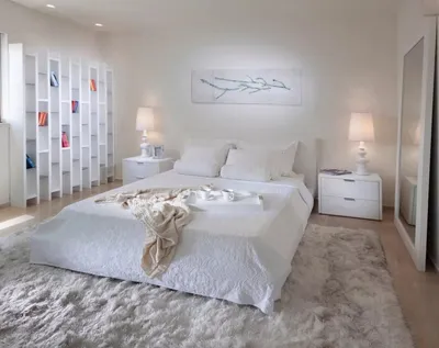 Белый пушистый ковер из серии Swan купить в интернет-магазине стильных и  недорогих ковров CARAVANNA.RU. Красивые и недорогие ковры для спальни,  детской, гостиной, прихожей.