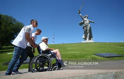 Памятник ансамбль \"Мамаев курган\" - Волга Фото