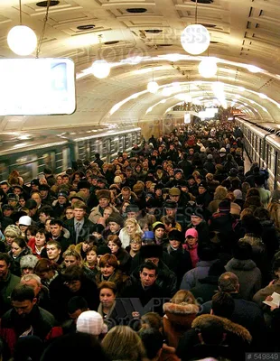 Час-пик в метро, потерянности. | Пикабу