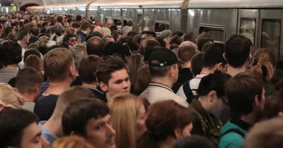 Фото метро москва час пик фотографии