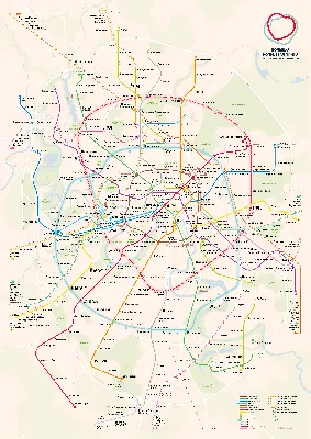 Перспективная карта метро Москвы и МЦД до 2030 года