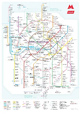 Схема, карта метро Москвы / Метрополитен