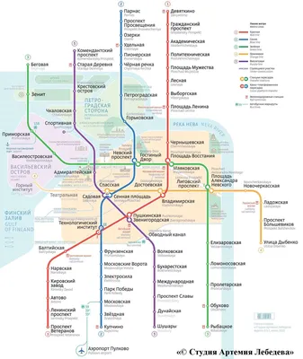 Карта метро Санкт-Петербурга